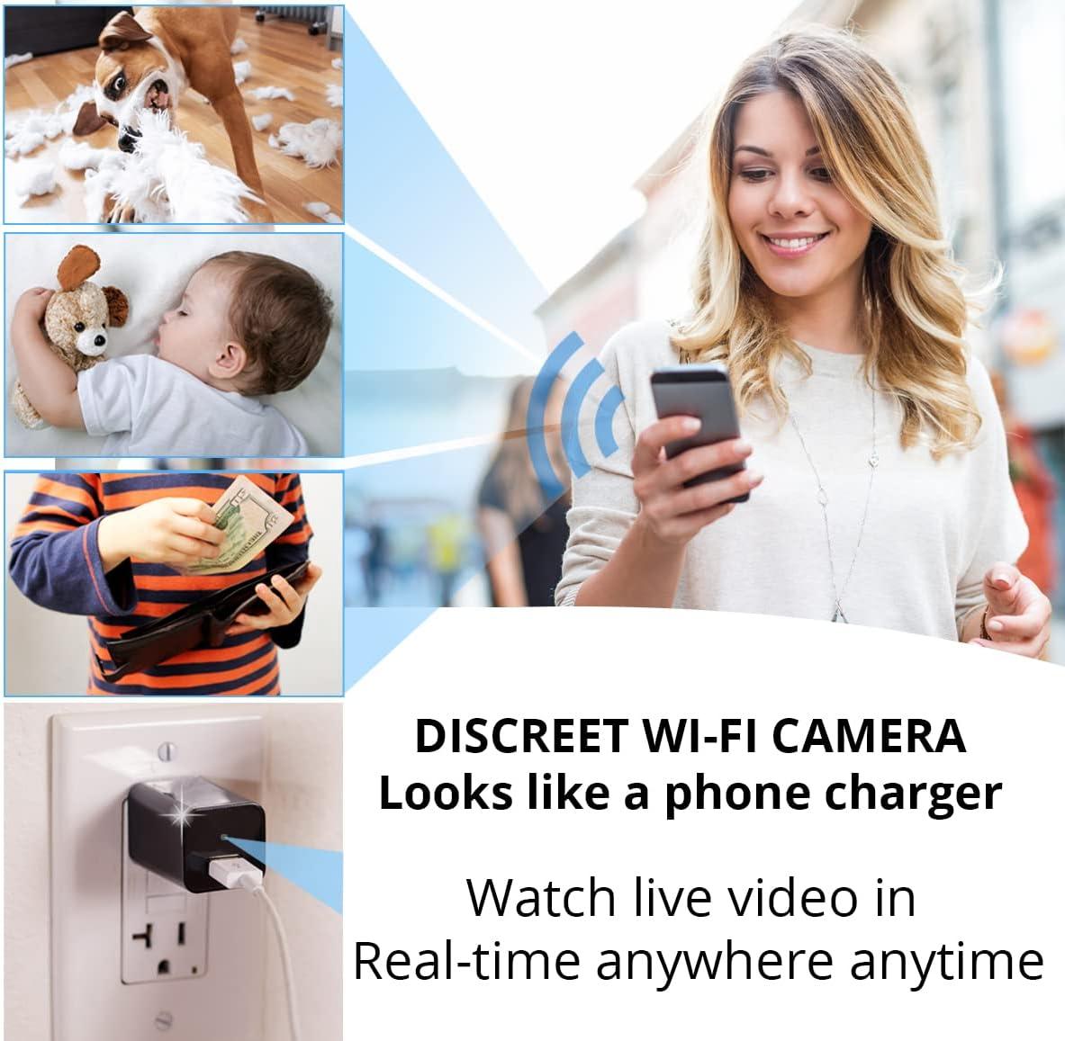 Spy Camera Wireless Hidden WiFi Camera with Remote View - HD 1080P - Spy  Camera Charger - Spy Camera Wireless - USB Hidden Camera - Nanny Camera -  Premium Security Camera - Hidden Cam - iOS Android