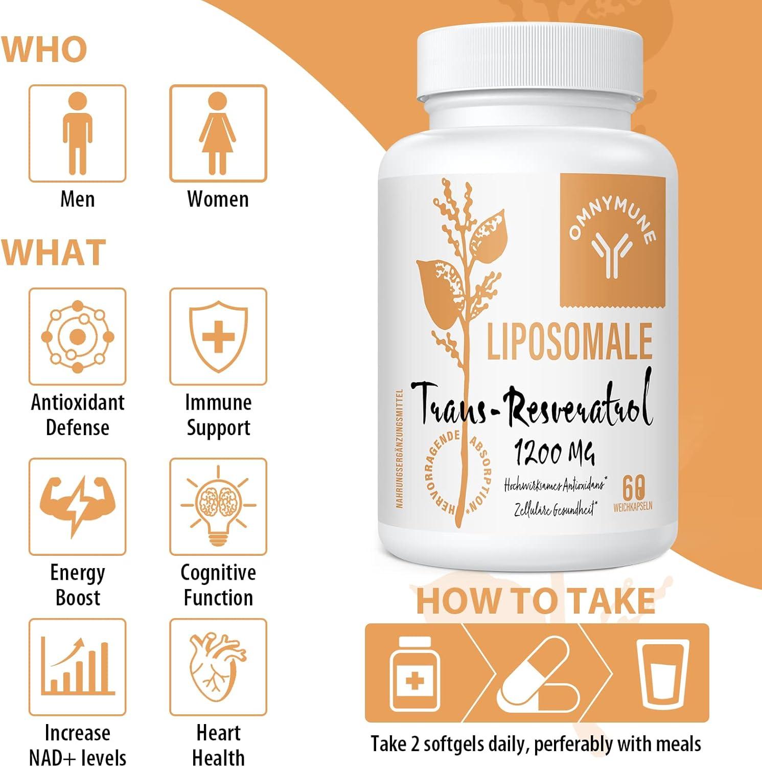 Resveratrol Nmn Nad Booster 180 Capsules Japanese Knotwood Buy High-Dose Liposomal Trans-Resveratrol 1200mg Capsules - 98% Pure