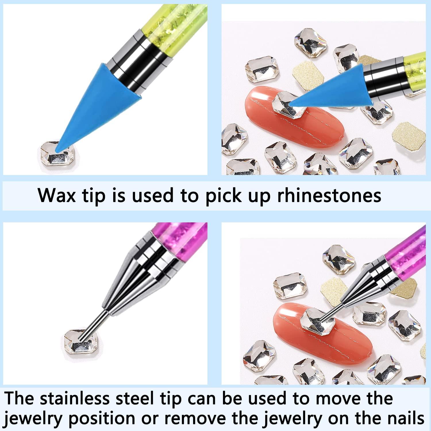 wax tip pick up tool Nail Rhinestone Picker Head Crystal Beads