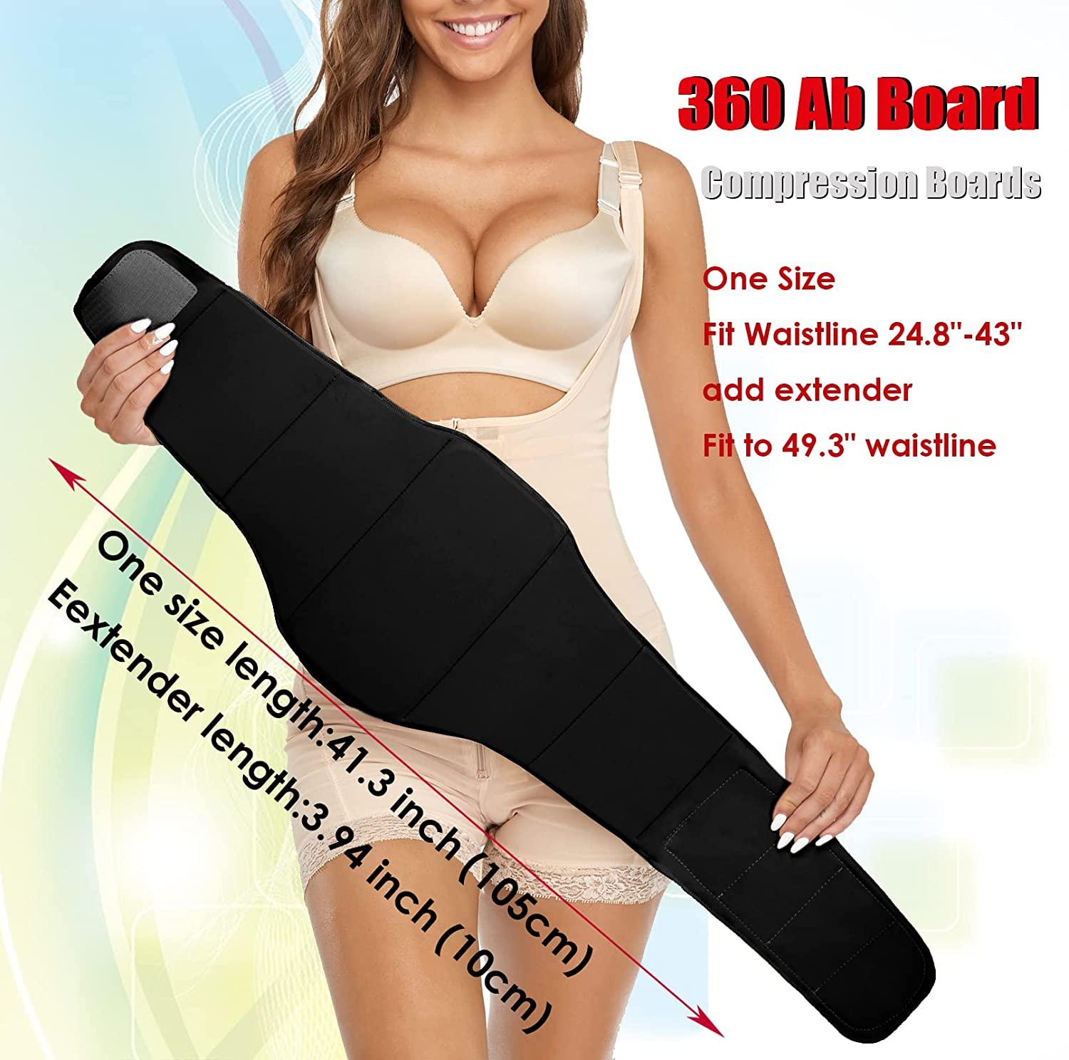 Tabla Abdominal 360 Ab Board Post Surgery Lipo Foam and Compression Boards  for Liposuction, Black one size
