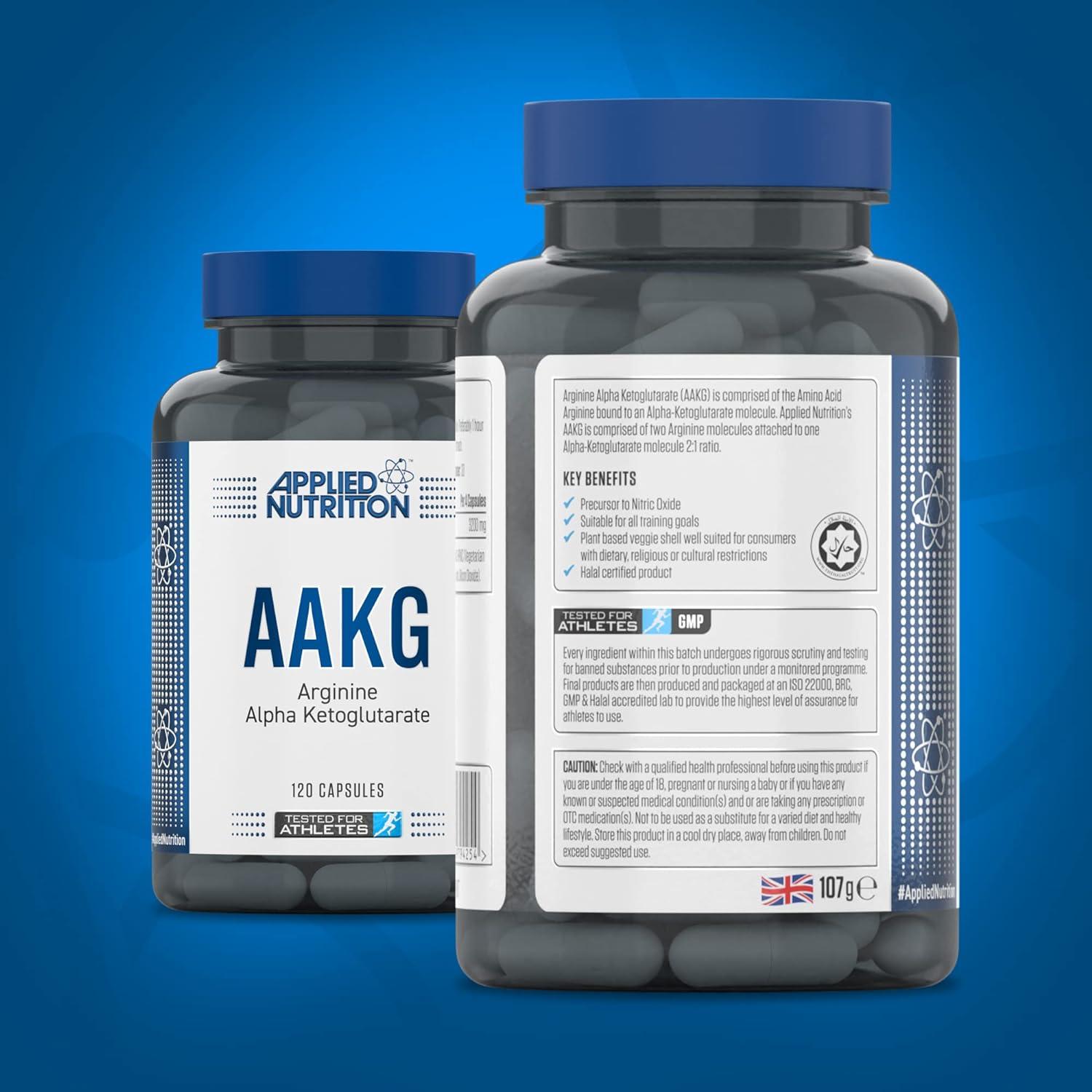 Applied Nutrition AAKG L Arginine Alpha Ketoglutarate 800mg Capsules Nitric Oxide Pre
