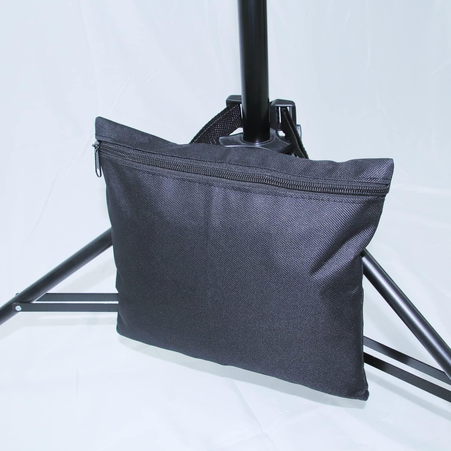 4 Pack Heavy Duty Sandbags with Zipper and Buckle Straps for Light