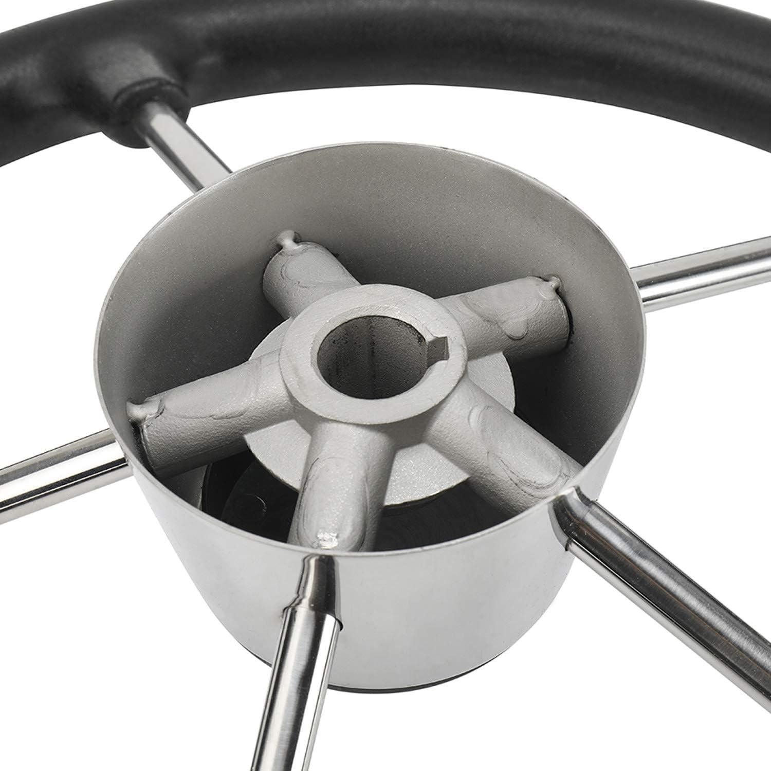 Whitecap Destroyer Steering Wheel - Black Foam, 15