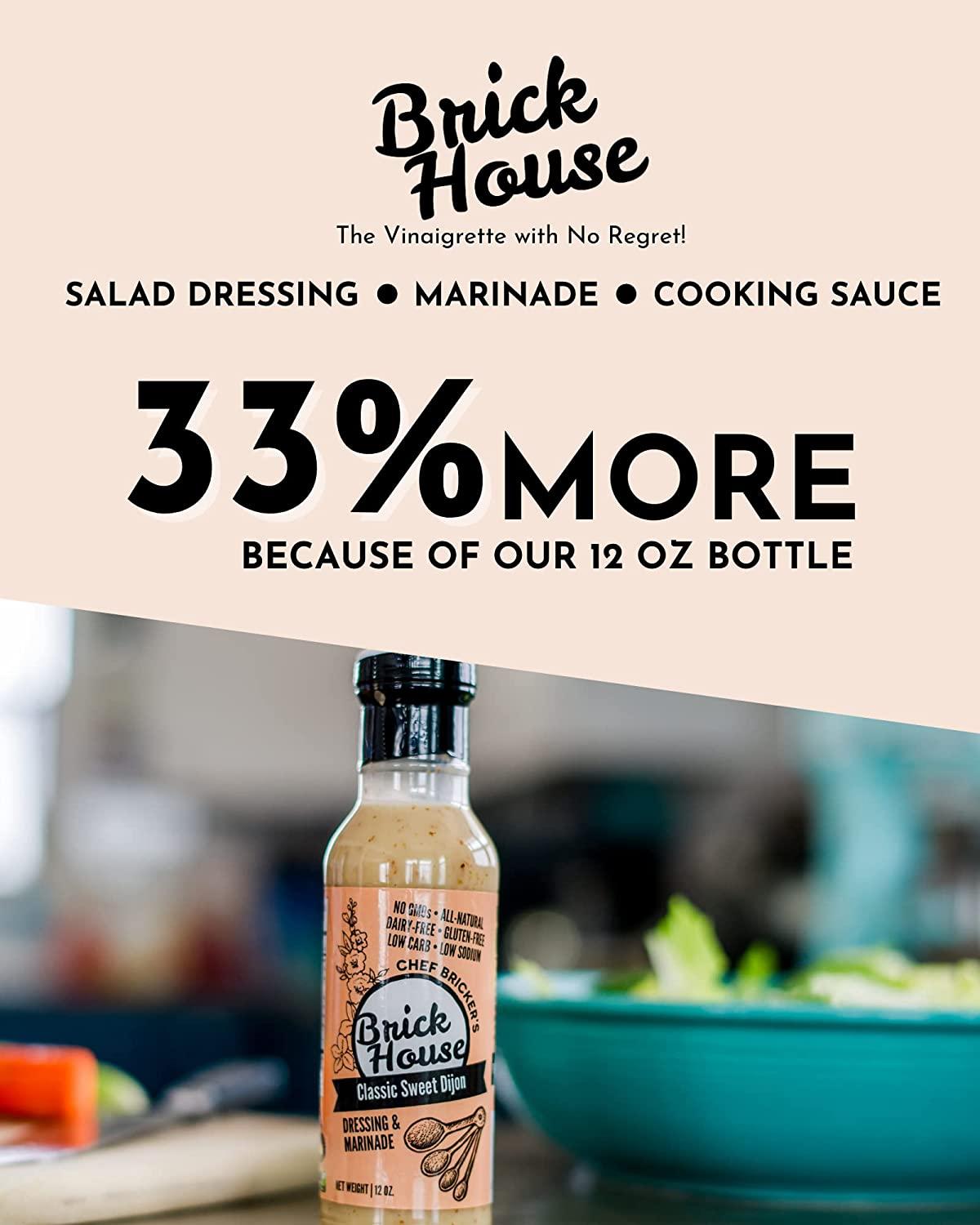 Brick House Vinaigrettes Classic Sweet Herb Vinaigrette Salad Dressing