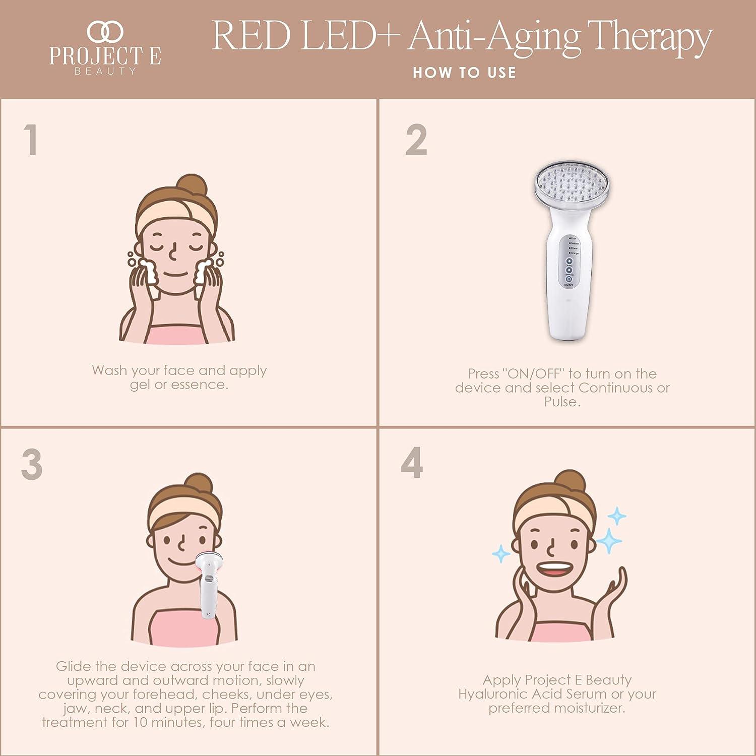 Project E Beauty Red LED Anti-Aging Therapy | Collagen Boosting