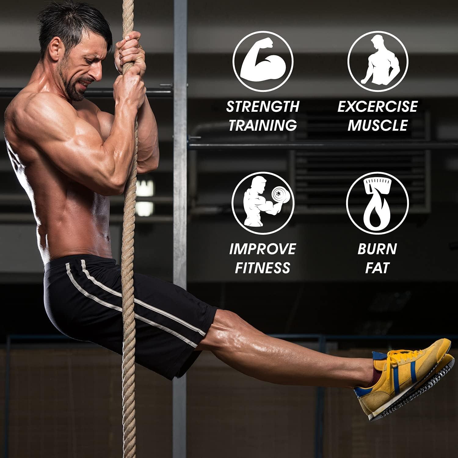 Yes4All Gym Climbing Rope for Fitness & Strength Training