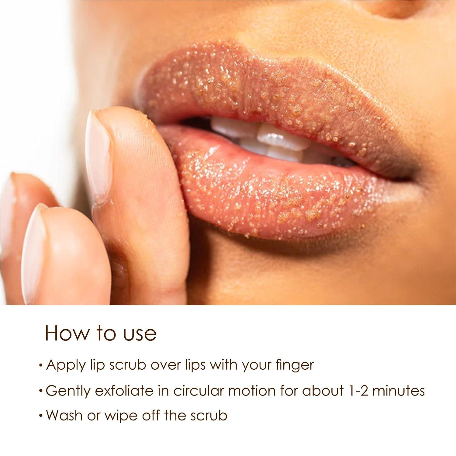 Vedic Naturals Exfoliating Mango Lip Scrub15g Treats Chapped Lips