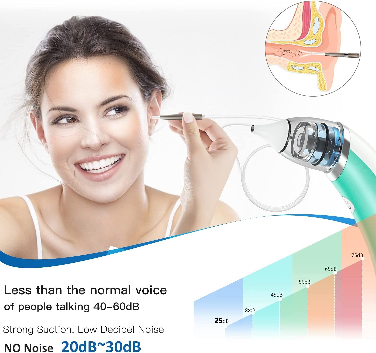 Electric Ear Wax Remover Kit Strong Suction Ear Dryer for Swimmers