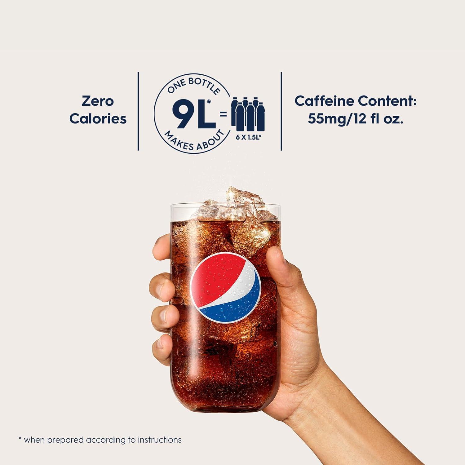 SodaStream Flavours Pepsi Max Cherry Sparkling Drink Mix Soda & Fizzy ...