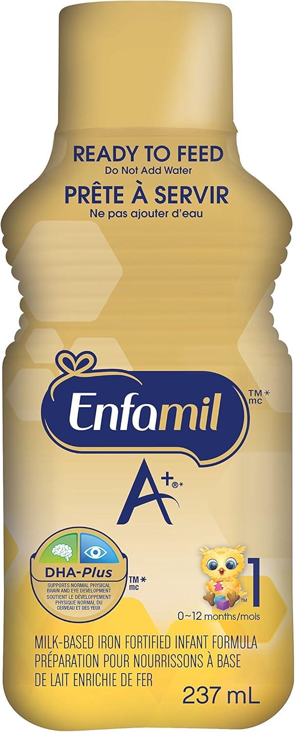 Enfamil A+ Infant Formula Ready to Feed Bottles 237mL 18 pack