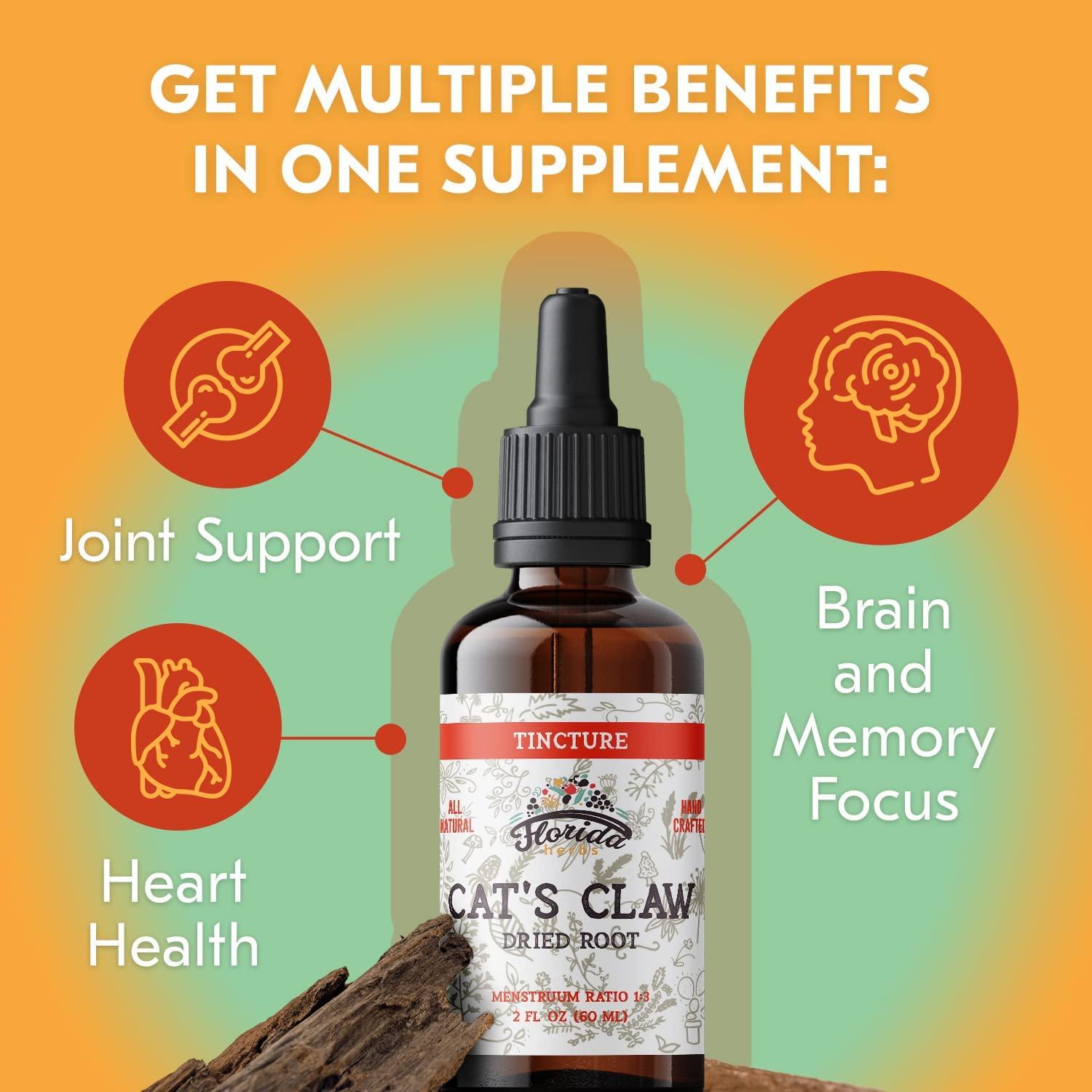 Cats Claw Tincture Immune Support Cat's Claw Alcohol Free Extract