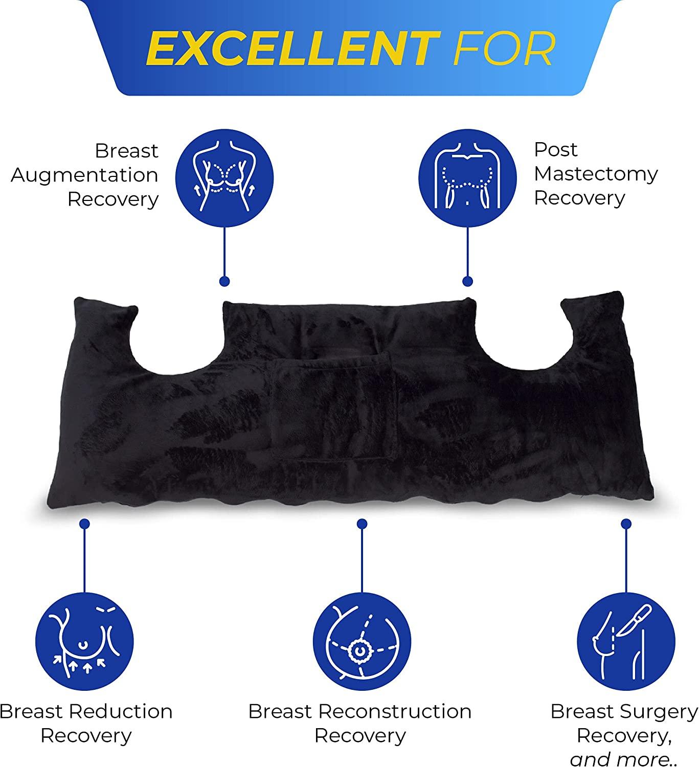 Mastectomy Pillow Post Surgery Pillow for Breast Surgery and Heart