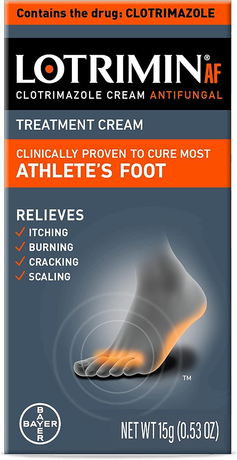 Lotrimin AF Cream for Athlete's Foot, Clotrimazole 1 Antifungal Treatment, Clinically Proven