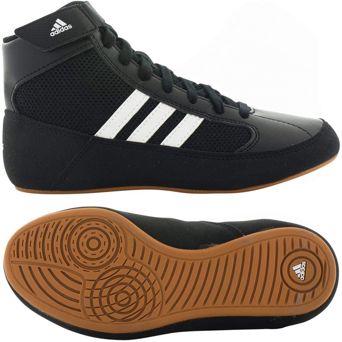 adidas HVC Wrestling Shoes Black/White Size 11 Official Retailer