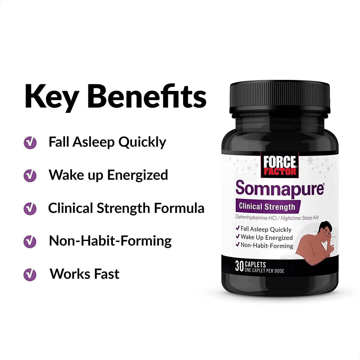 Somnapure Clinical Strength Sleep Aid for Adults with 1 Doctor