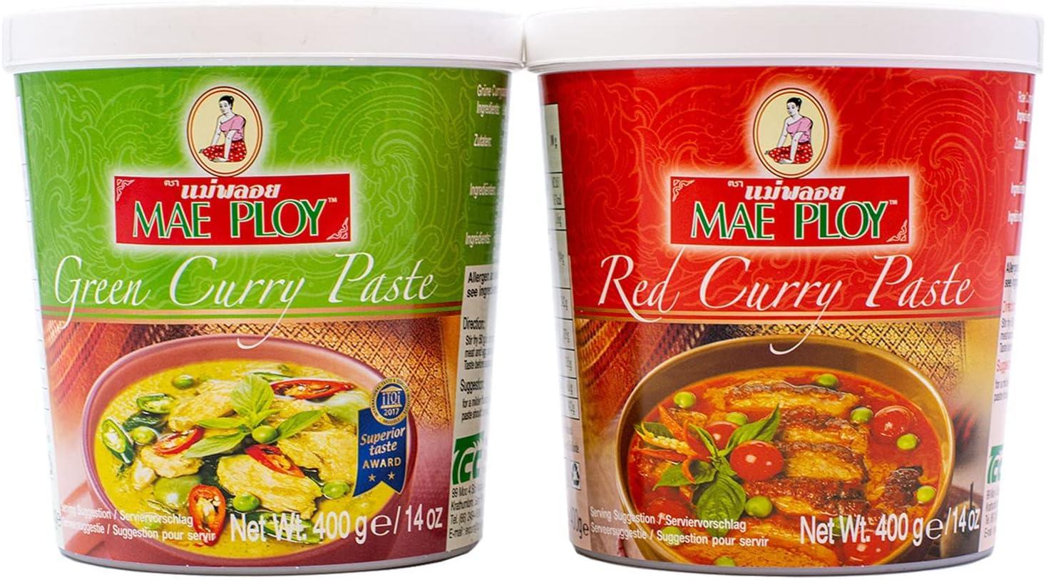 Mae Ploy Thai Green Red Curry Paste 400g UpLABEL Creations