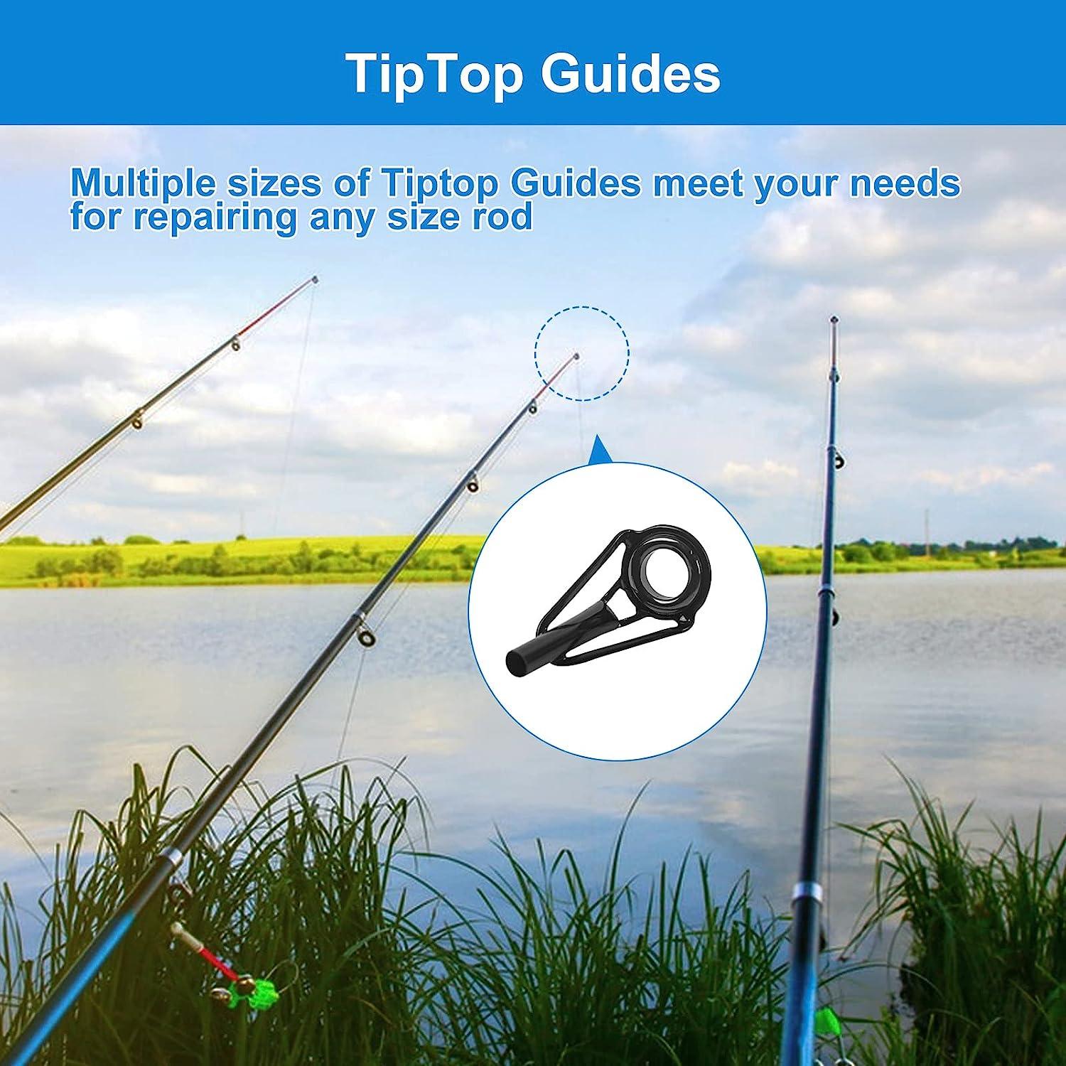 Hifisher Fishing Rod Tip Repair Kit, Fishing Rod Guides