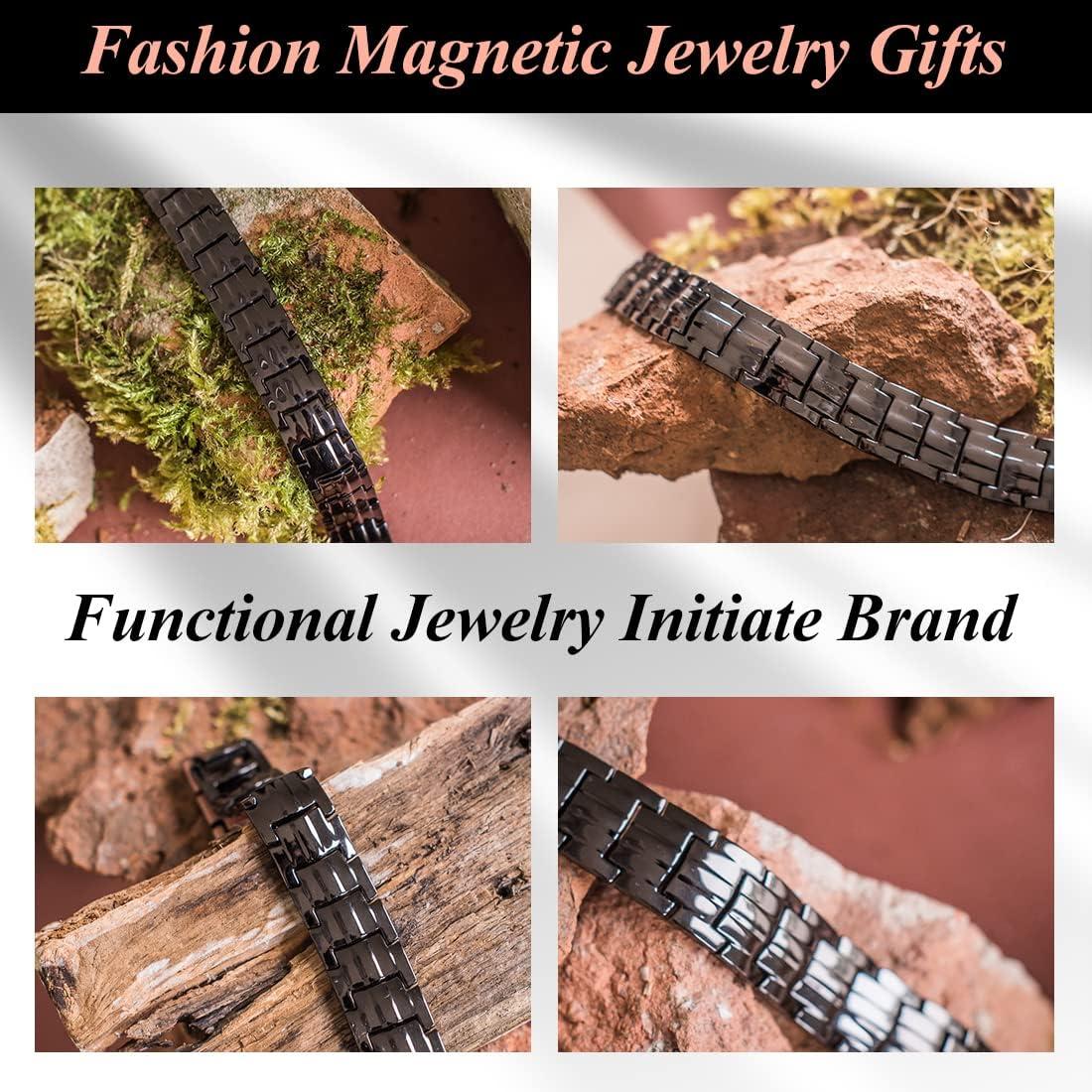 Vicmag Copper Bracelet for Men Ultra Strength Double Row 99.99