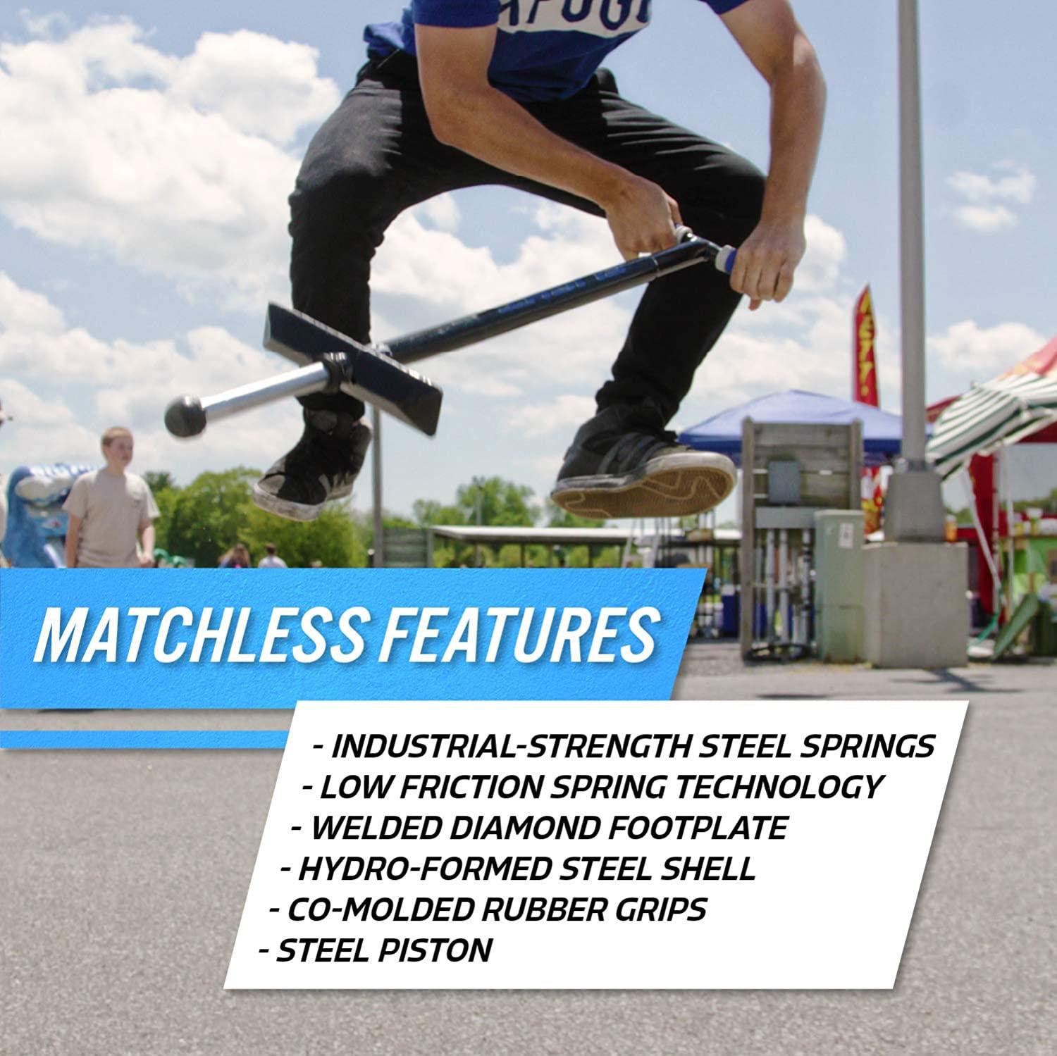 NSG Flight Premium Performance Pogo Stick Ages 9 and Up Blue