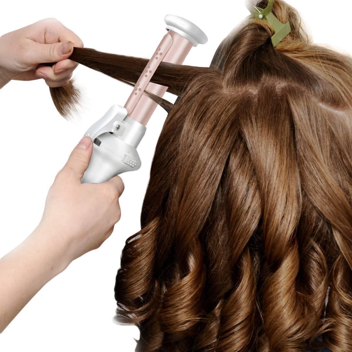 Battery operated curling brush discount