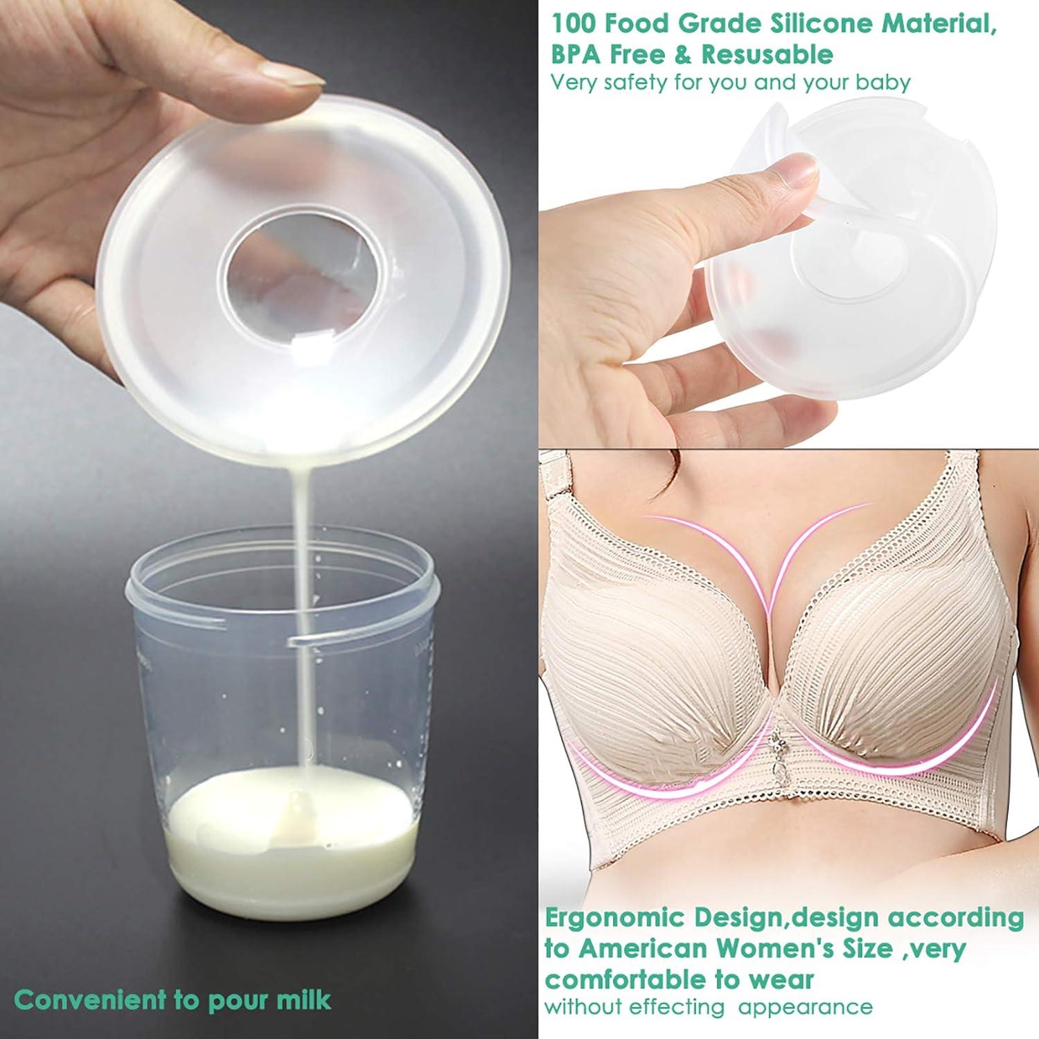Milk Savers Breastmilk Collector Shells Silicone Breast Milk