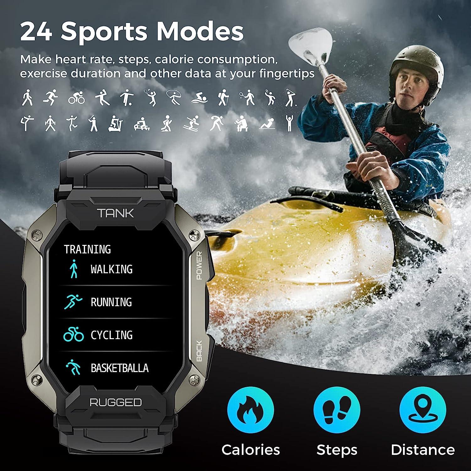5atm Waterproof Smartwatch  Kospet Tank T2 Smartwatch