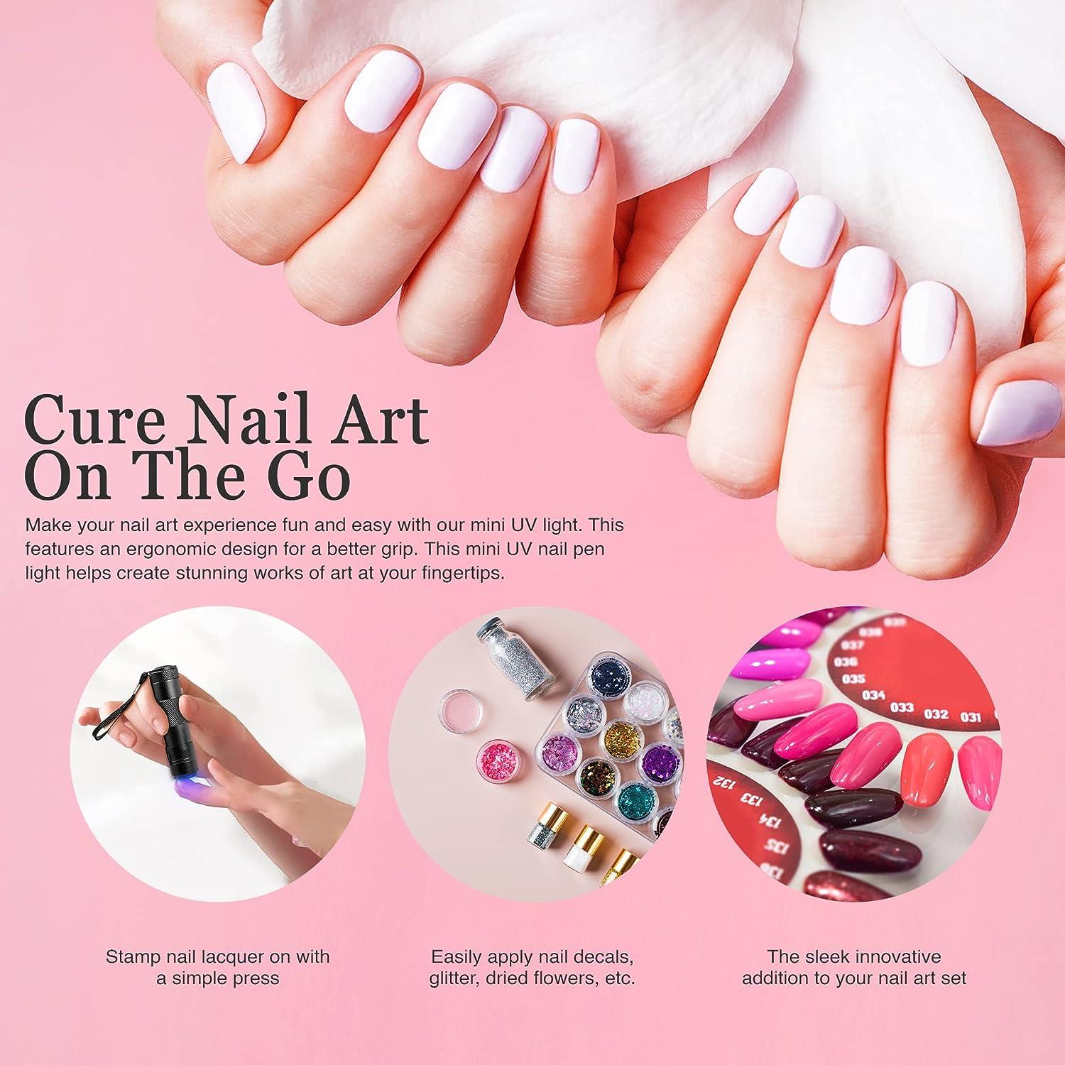 SLinnovation Mini UV Light for Polygel Nails Portable Nail Art UV