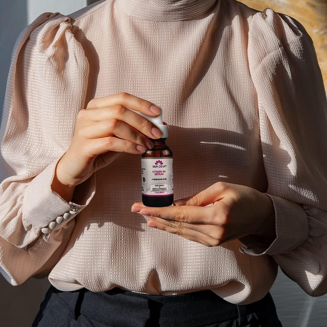 SKIN DEVA Vitamin B5 + Hyaluronic Acid Serum For Face Skin Serum Packed with B5 Relieves and