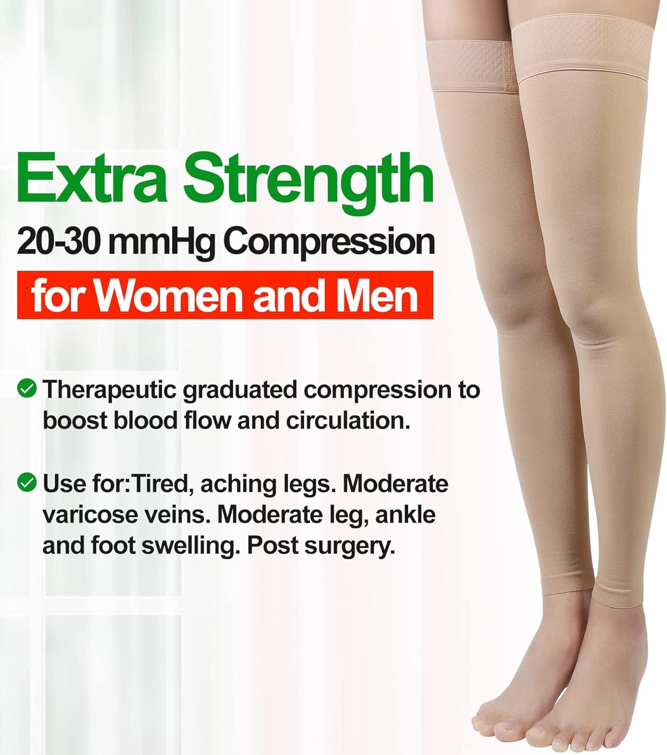 Thigh High Compression Stocking Footless - Pair Thigh-Hi Leg