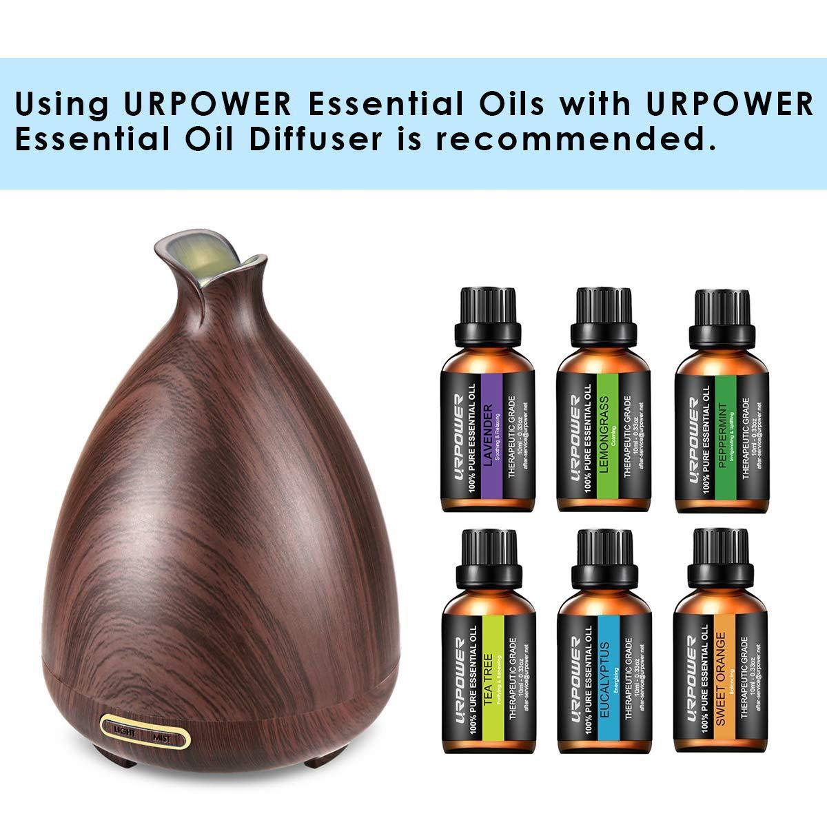URPOWER Essential Oil Diffuser 2nd Gen 300ml Aroma