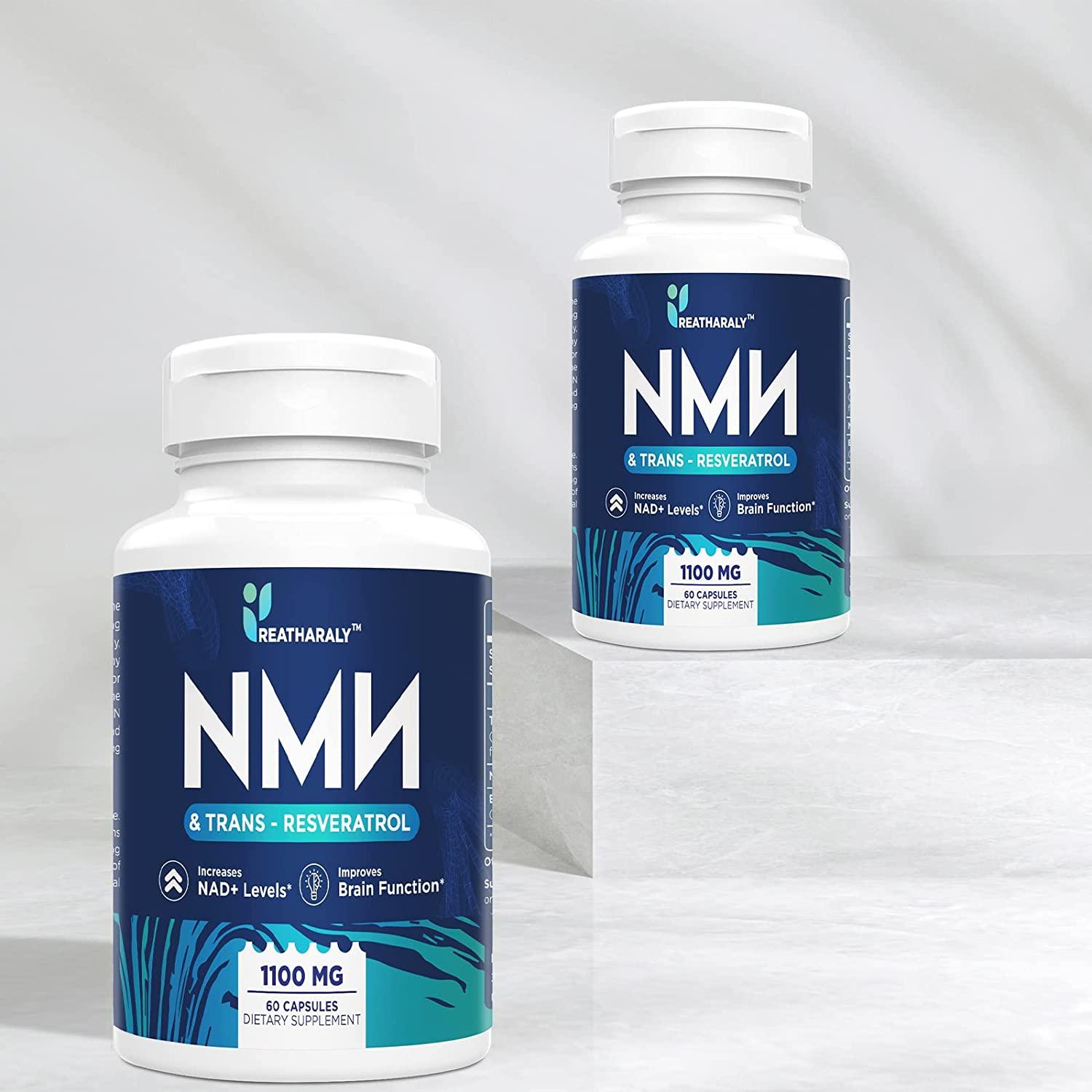 Reatharaly NMN + TransResveratrol AntiAging Supplement 1100mg 99