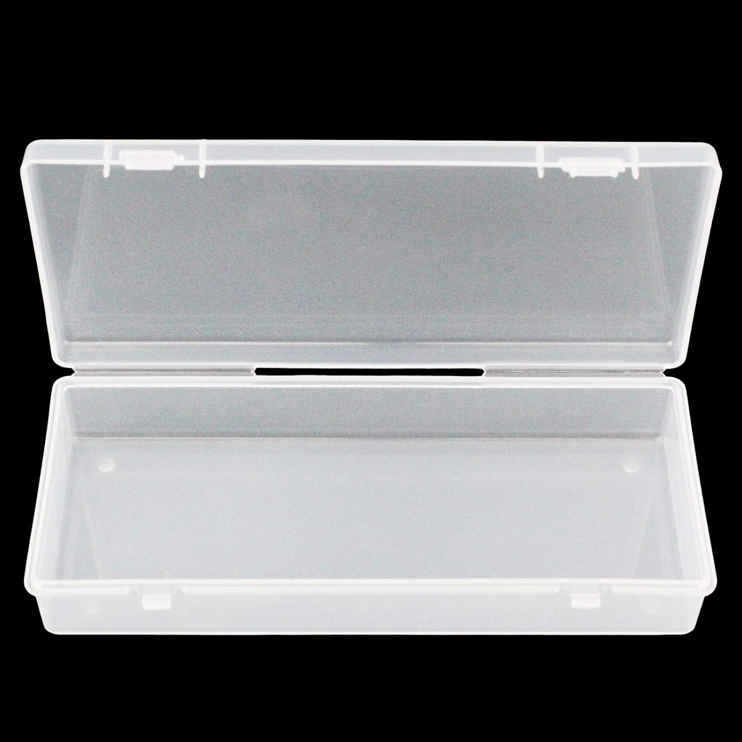 Thintinick 6 Pack Rectangular Clear Plastic Storage Containers Box