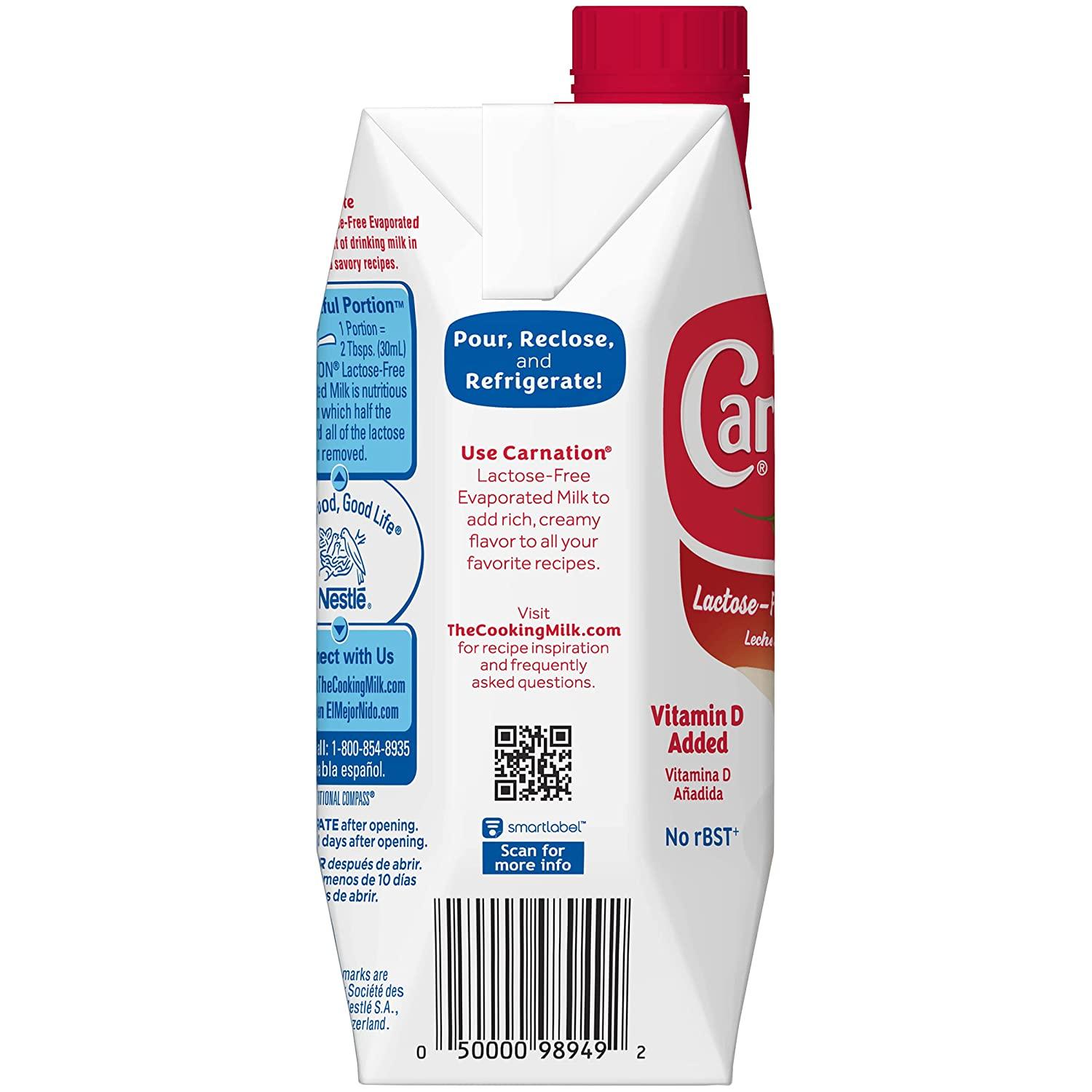 CARNATION Lactose Free Milk Tetra 8x11oz 11 Fl Oz (Pack of 8)