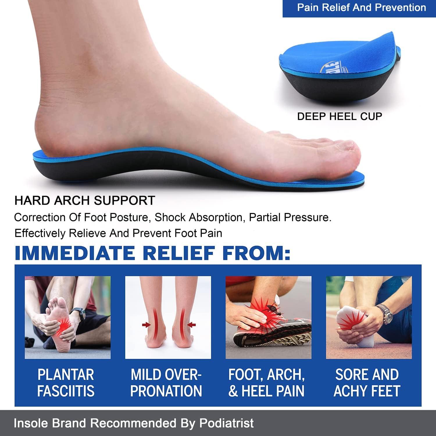 PCSsole Height Increase Templates Arch Support Insoles Work Boot Shoe  Insert Insole Orthopedic for Plantar Fasciitis Heel Pain Color: Blue  insoles, Shoe Size: US-6-250mm | Uquid shopping cart: Online shopping with  crypto