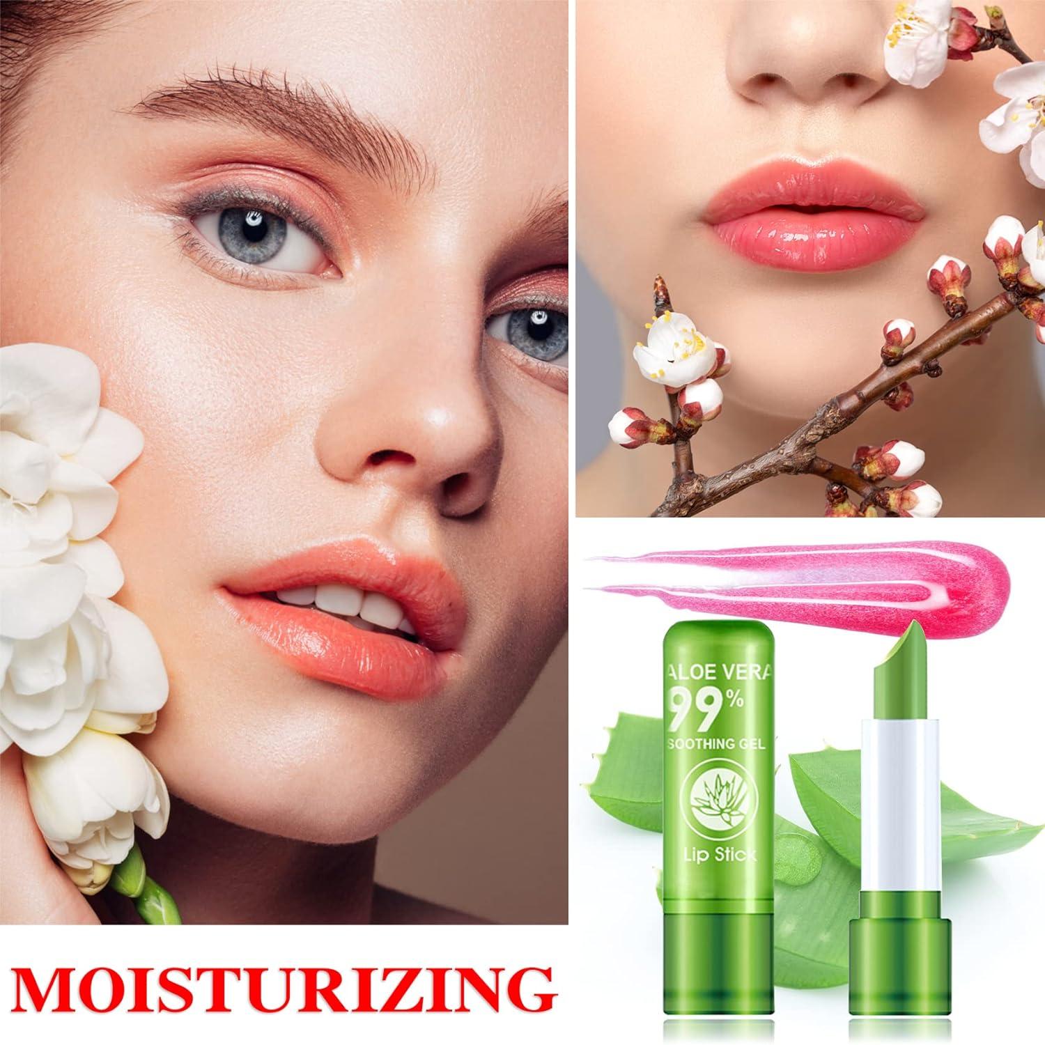 3 Pack Aloe Vera Magic Color Changing Lipstick Set | Long Wear &  Moisturizing | Waterproof Matte Lip Balm Makeup | Buy Now with Express  International Delivery | GoSupps.com