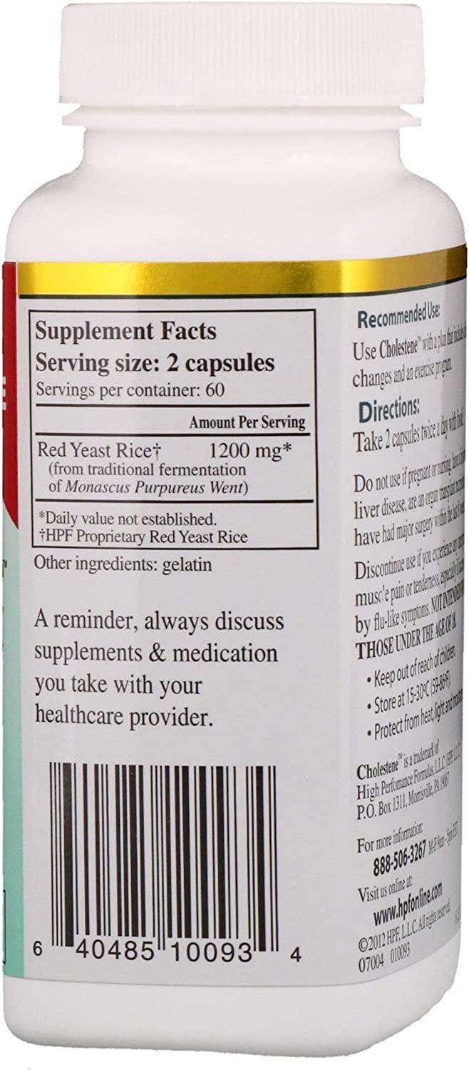 Healthy Origins HPF Cholestene Red Yeast Rice 120 Capsules