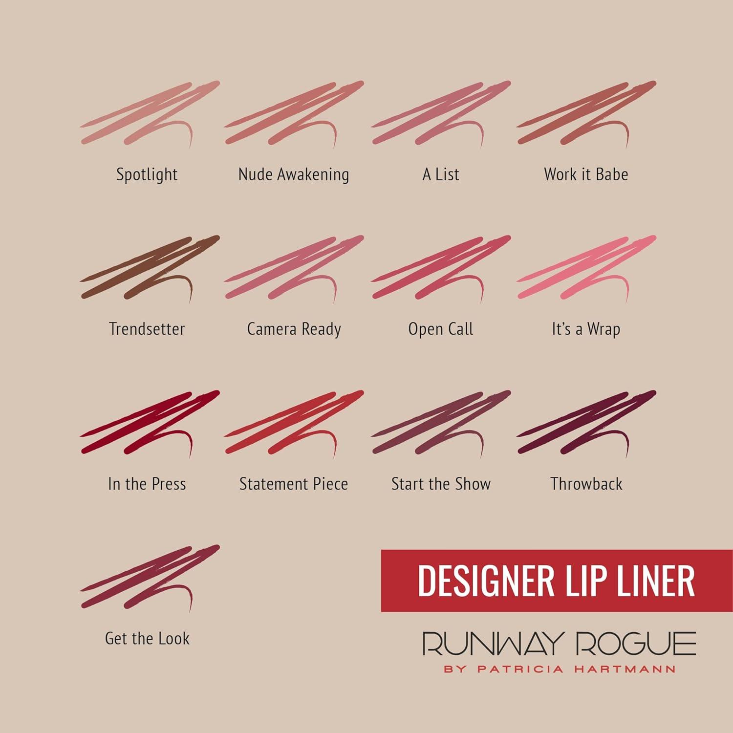 Runway Rogue Designer Liner Lip Pencil Matte Soft Spiced Peach Lip Liner and Sharpener Nude