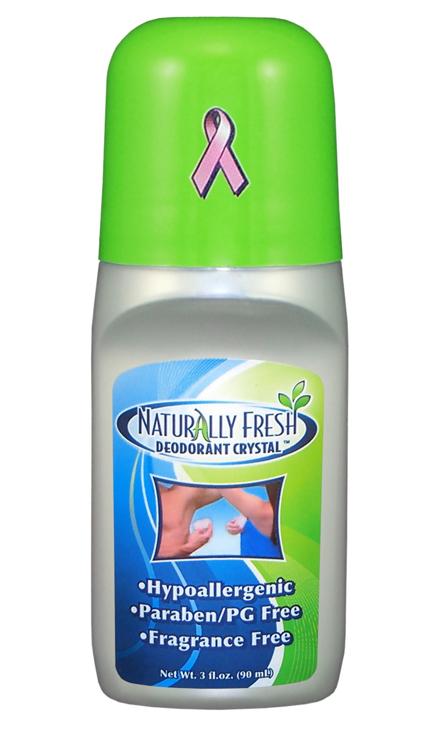 Naturally Fresh Deodorant Crystal Roll On, Fragrance Free, 3oz (Pack of 6)