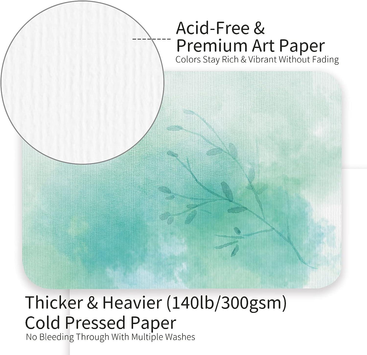 50 Pack Watercolor Postcards Blank, Bulk 4x6 Inch Cards to Paint, for Art,  DIY (White, 300gsm Cardstock) 