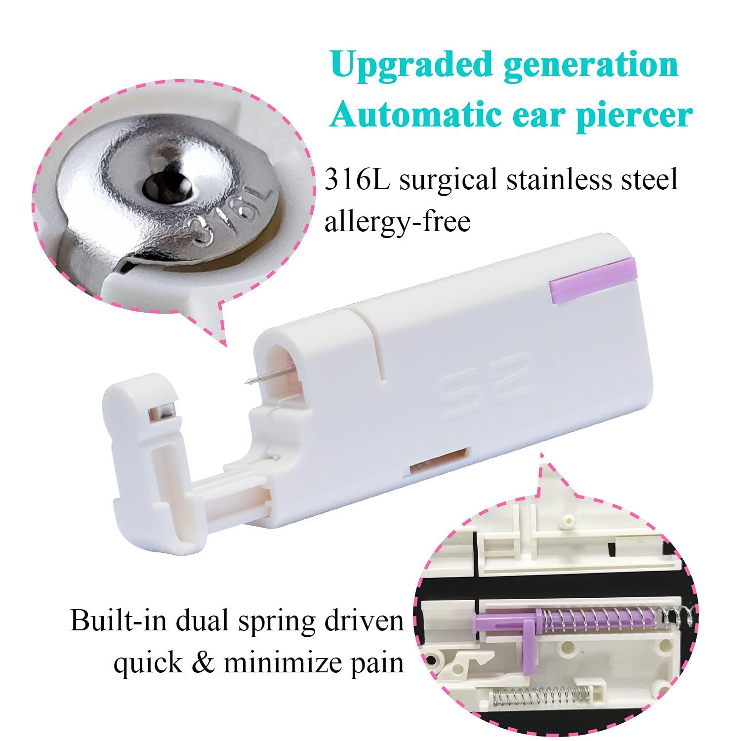 Firstomato 2PCS Disposable Ear Piercing Kit Ear Piercing Gun Self Use