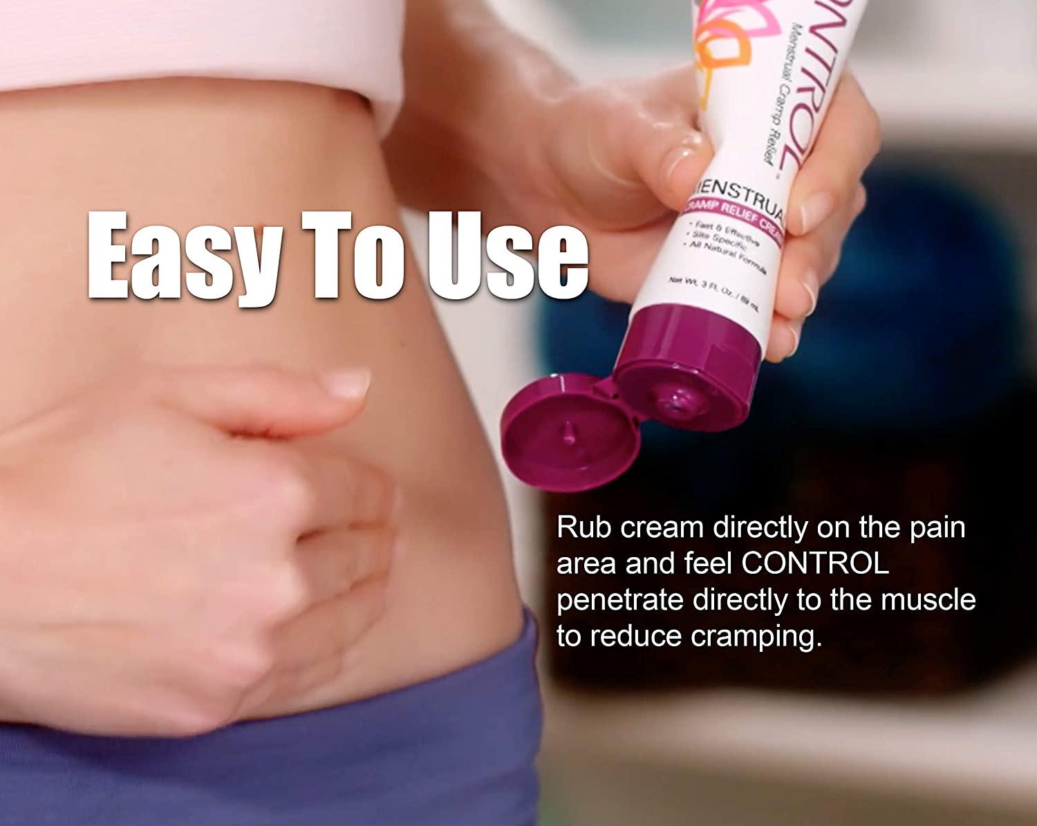 Control Menstrual Cramp Relief Cream 3 oz Tube