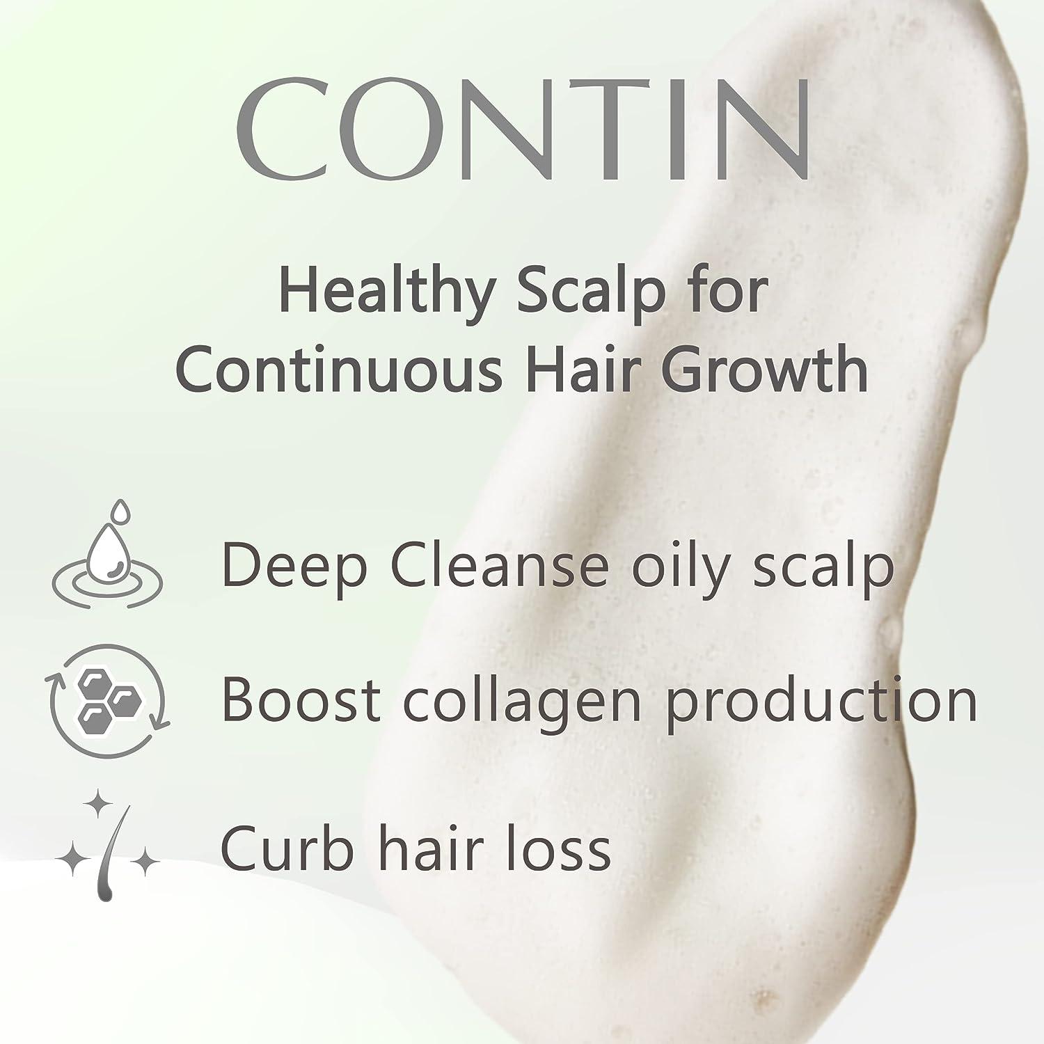 CONTIN Garlic Shampoo Natural Scalp Treatment for Oily Sensitive Hair