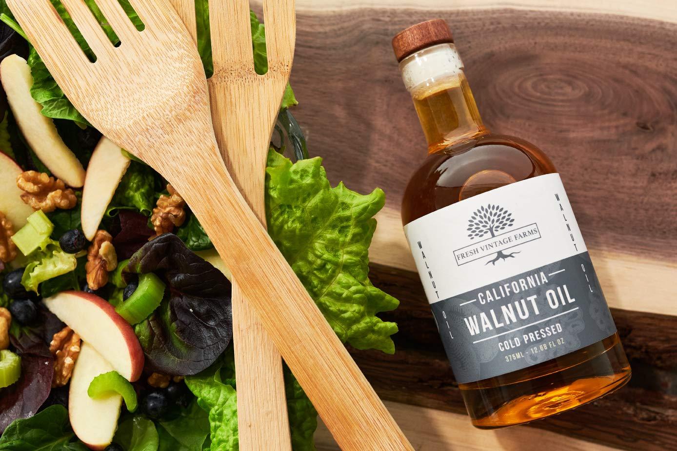 Fresh Vintage Farms Walnut Oil Cold Pressed California Grown Ideal