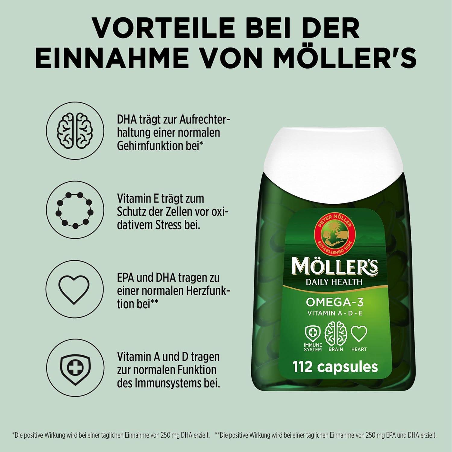 Moller s Omega-3 Capsules | Premium Fish Oil Supplements | EPA DHA ...