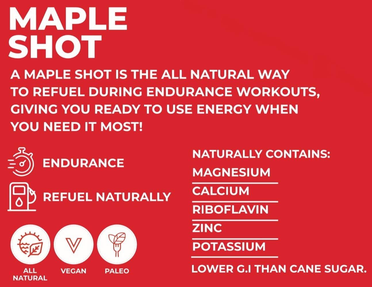 Maple Shot 100 REAL Maple Syrup Travel Size Hiking Cycling