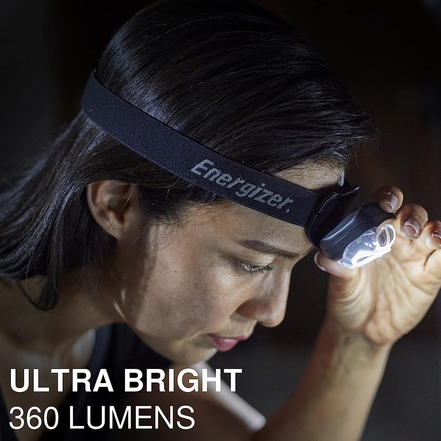 ENERGIZER LED Headlamp Pro360, Rugged IPX4 Water Resistant Head Light