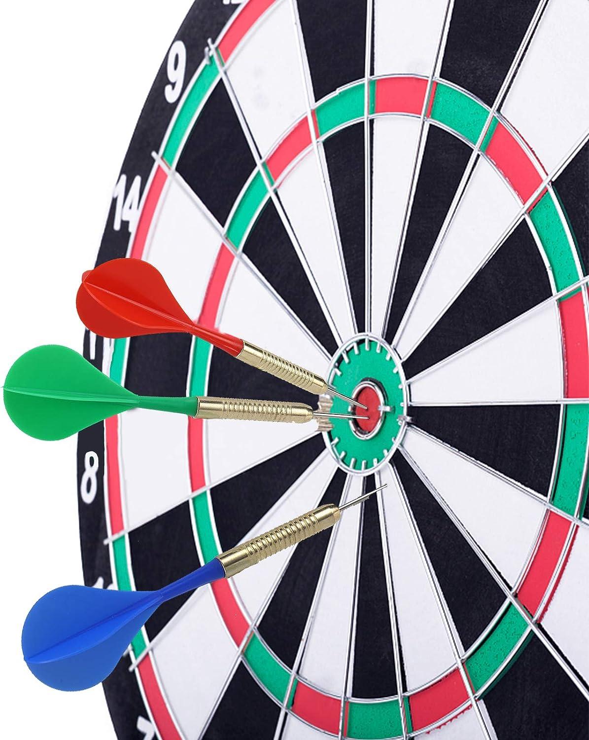 Accmor 18 Pcs Steel Tip Darts, Bar Dart, Darts Metal Tip Set, Metal