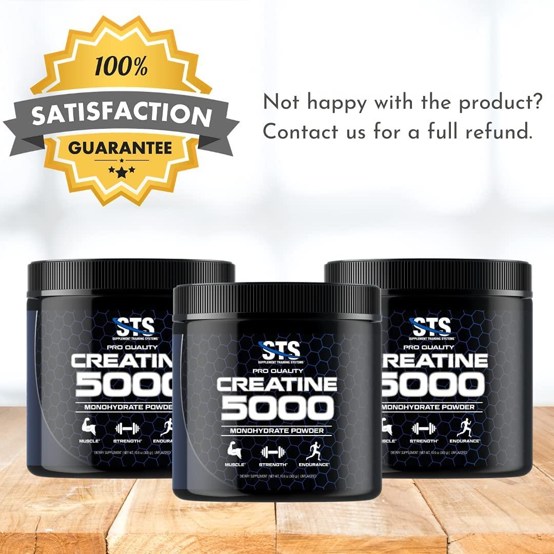 STS Creatine 300g 100 Pure Raw Creatine Monohydrate Powder Keto