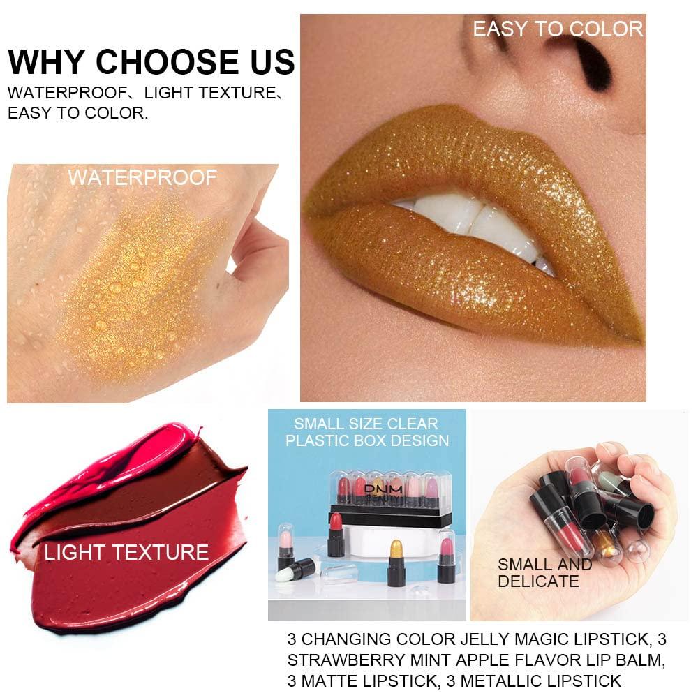 Glitter Luxury Bag Lipstick With Mirror Matte Moisturizing Velvet Lasting  Temperature Change Lip Balm 3pcs In Bag Fashion Makeup - Lipstick -  AliExpress