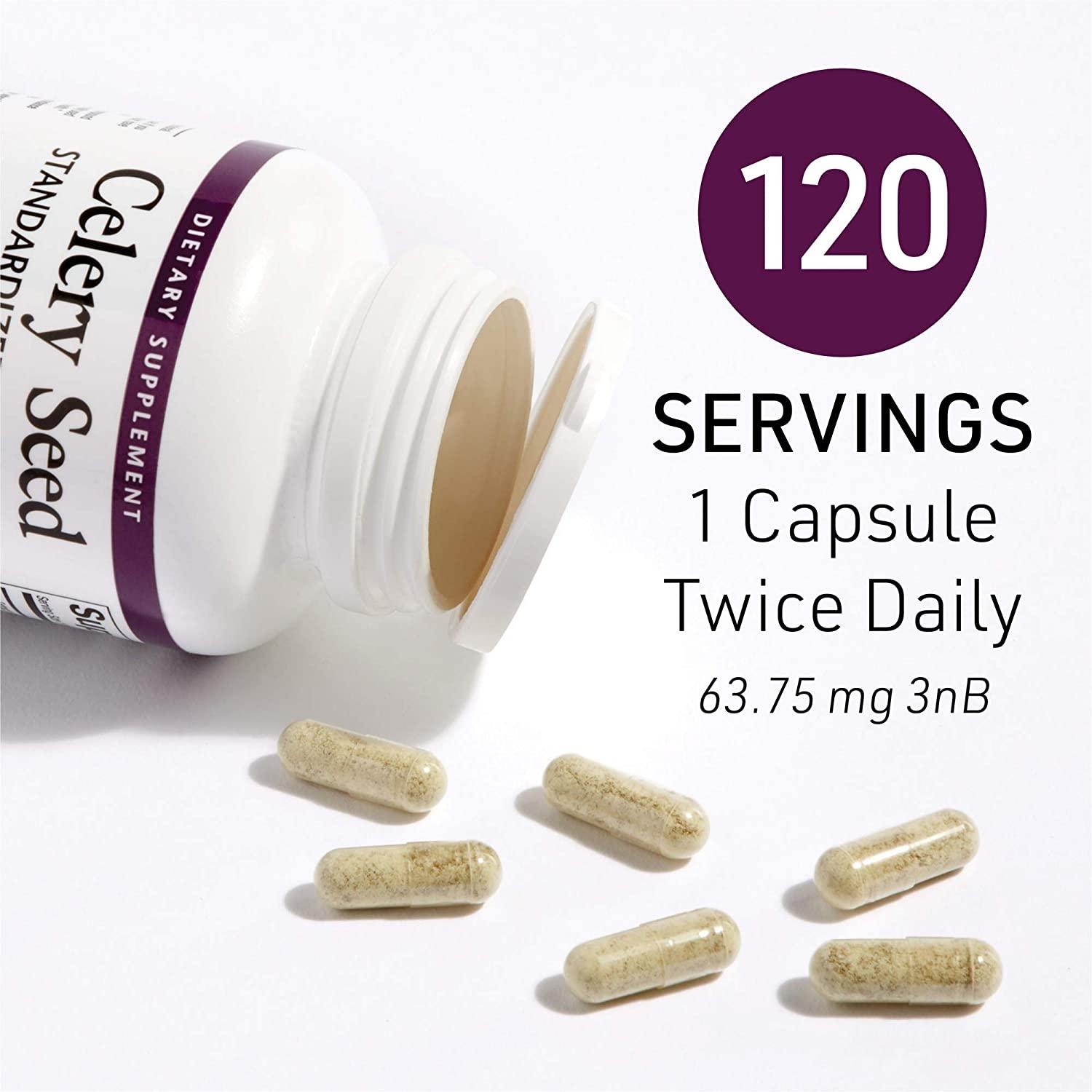 Natural Factors Celery Seed Extract 120 Veg Capsules Standardized